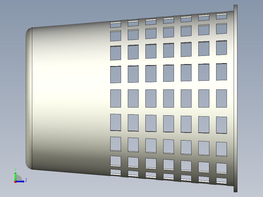 塑料垃圾桶设计左视图
