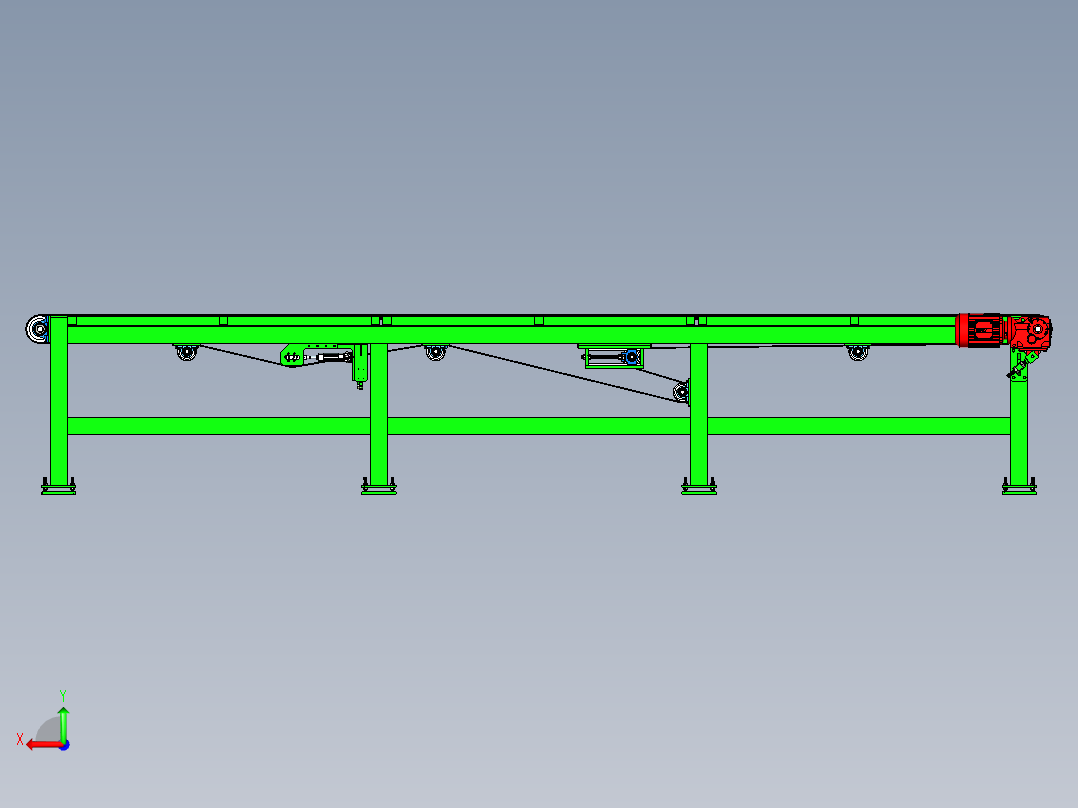 前轴加固前桥后视图