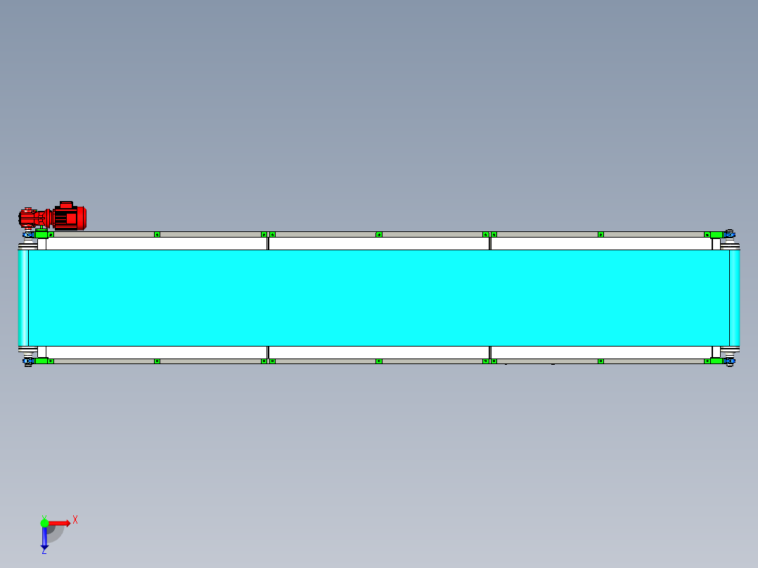 前轴加固前桥俯视图