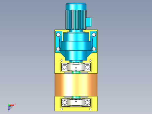 托辊预装配俯视缩略图