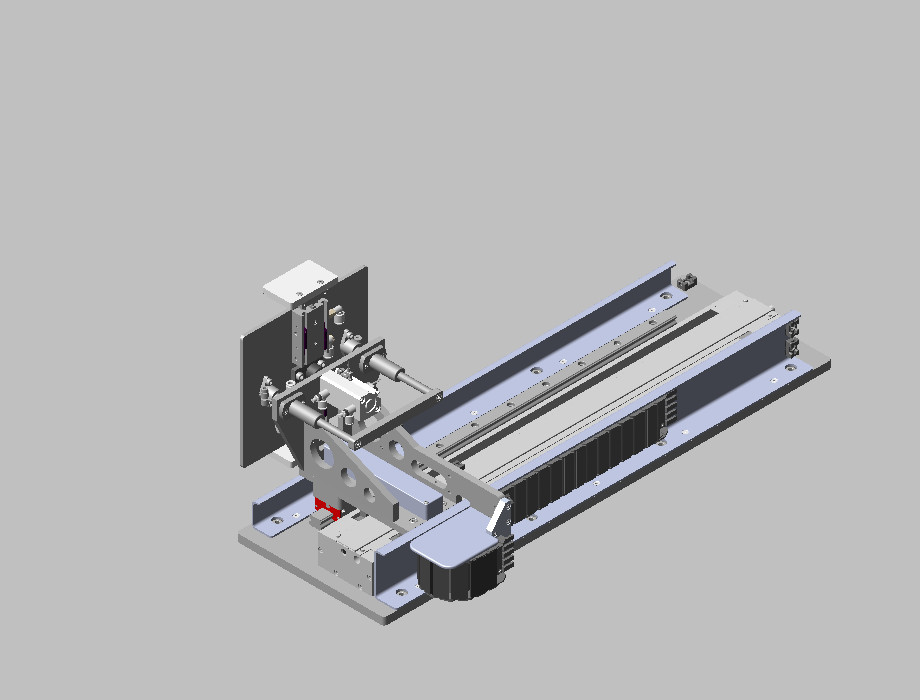气缸XZ移栽机械手3d图带气动夹爪工装夹具 移栽机器人3d模型