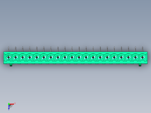 DEGSON 2EDG 系列 5.0mm 可插拔接线端子组-2EDGA-5.0-20P-14-00AH俯视缩略图