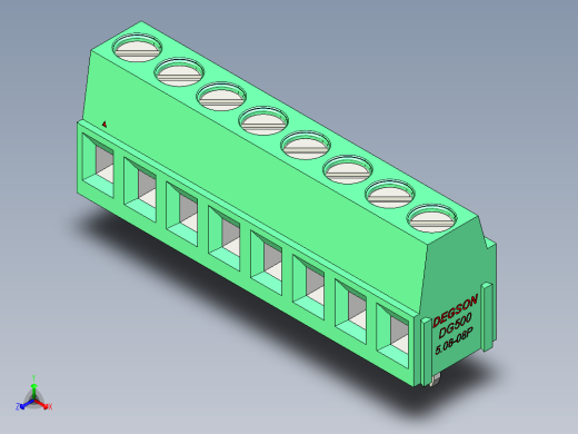 DEGSON DG500 系列 5.05.087.62mm 接线端子-DG500-5.08-08P-14-00AH