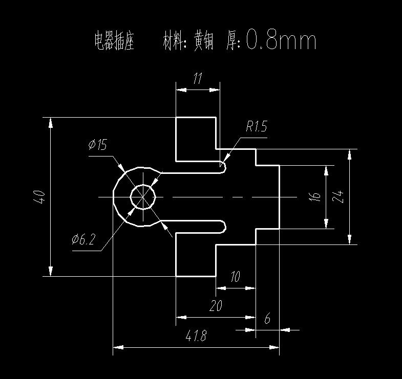电器插座冲孔落料复合模（CAD图+Proe三维）