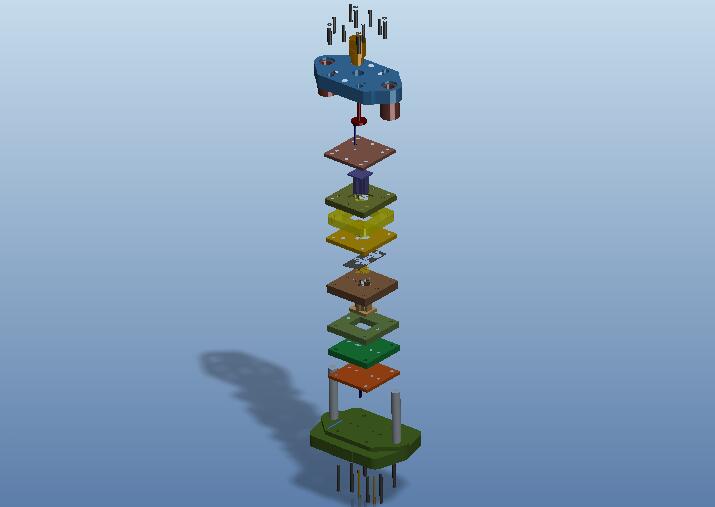 电器插座冲孔落料复合模（CAD图+Proe三维）