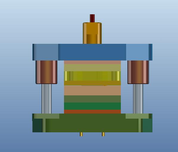 电器插座冲孔落料复合模（CAD图+Proe三维）