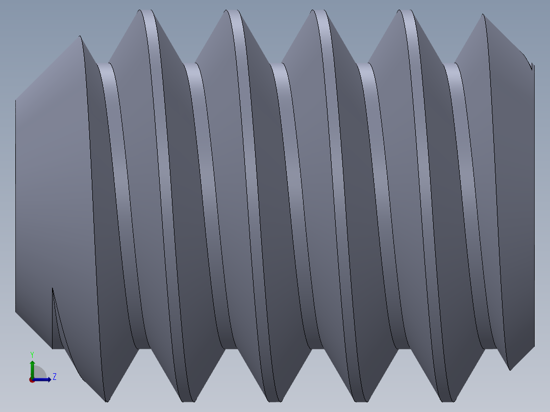 UNC 平头紧定螺钉-UNC SET SCREW 10-24 x0.250.SLDPRT左视图