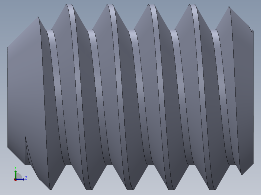 UNC 平头紧定螺钉-UNC SET SCREW 10-24 x0.250.SLDPRT左视缩略图
