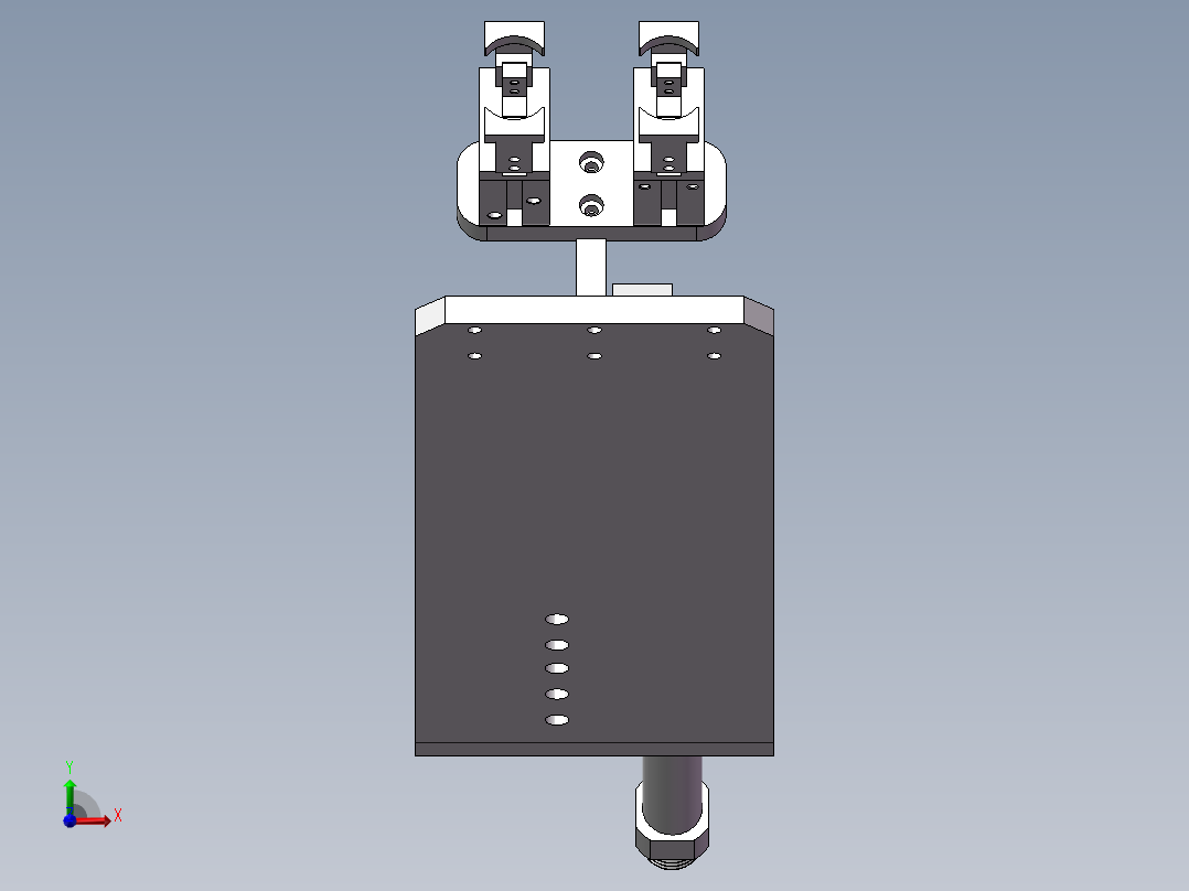 抓取后转向前视图