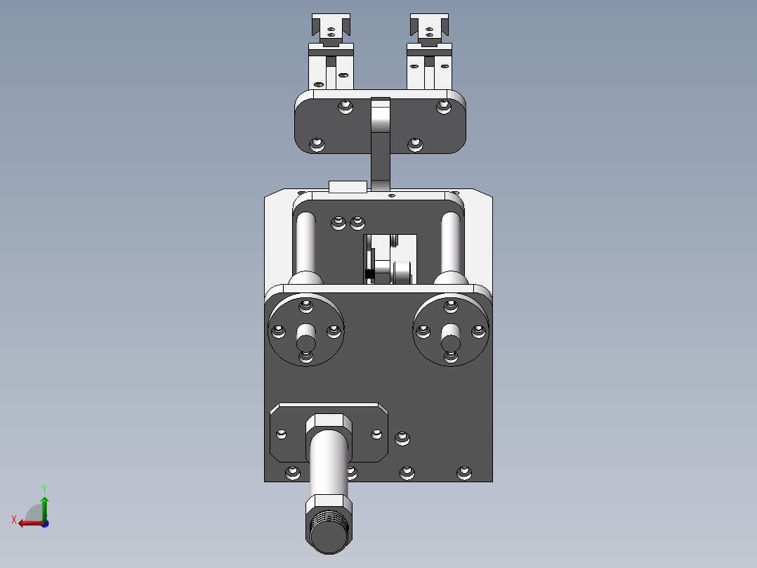 抓取后转向后视图