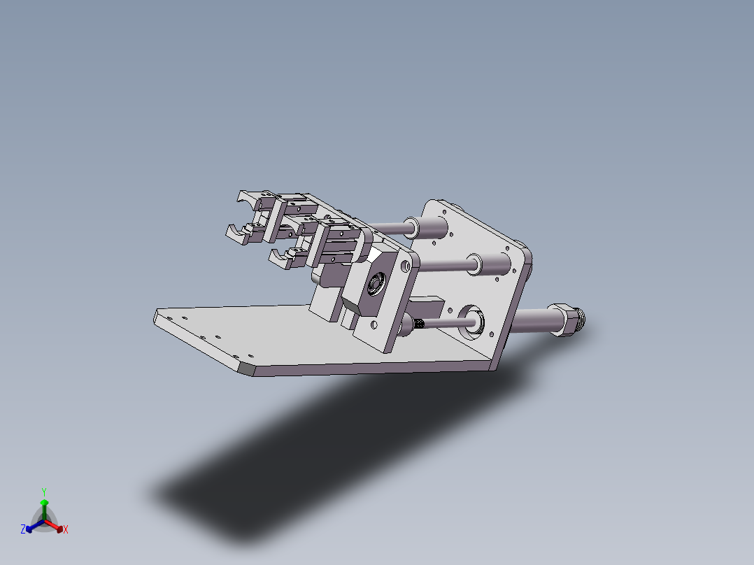 抓取后转向正等轴测图