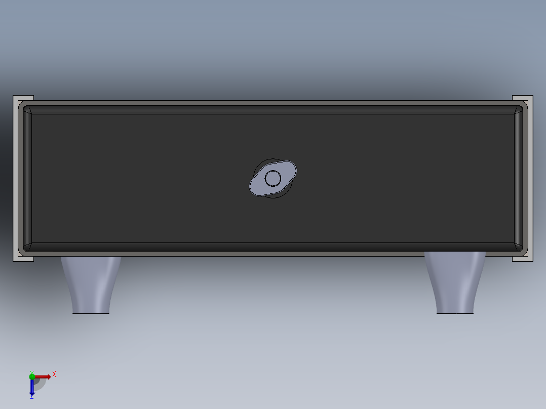 散热器散热水箱俯视图