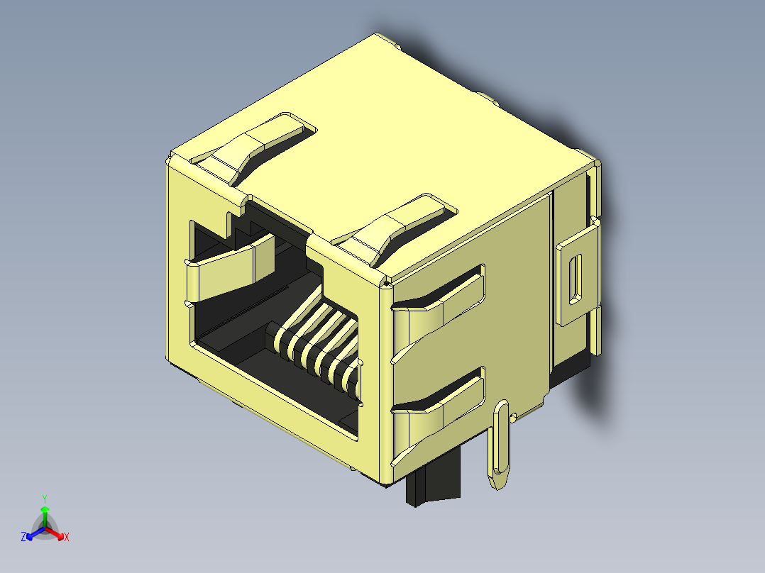 千兆介质转换器-TP-LINK+MC200CM正等轴测图