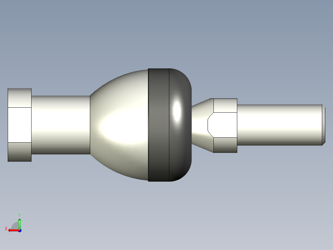 端桿軸承(鋼珠連結型)YBIB,YBIBL-3D多系列多零件图纸模型后视图