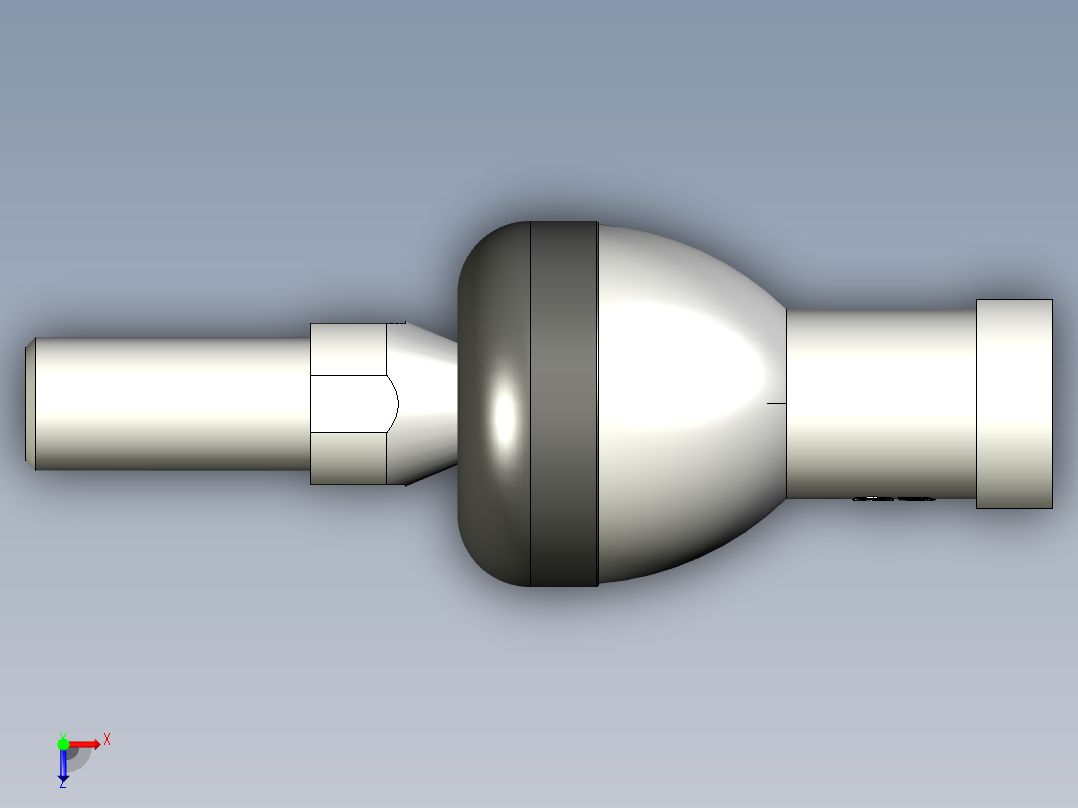 端桿軸承(鋼珠連結型)YBIB,YBIBL-3D多系列多零件图纸模型俯视图