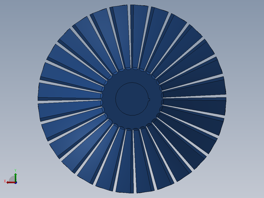 涡轮风扇后视图