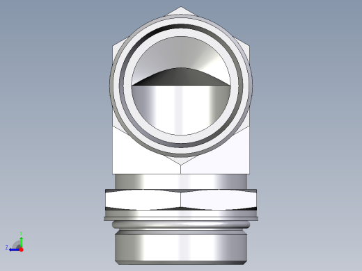 卡套式工业通用硬管接头EO_Adjustable_Locknut_elbow_WEE42LMOROMDCF右视缩略图