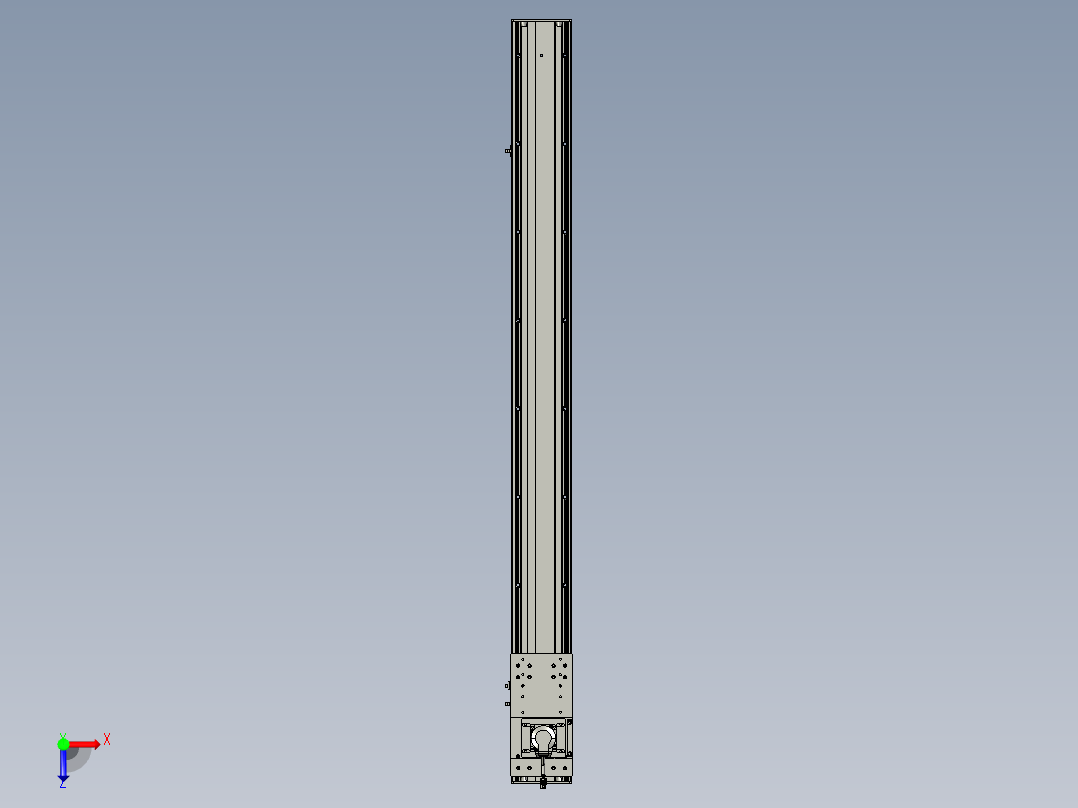东锦齿条传动DH136G-S1400-BU-减速机+P400W俯视图