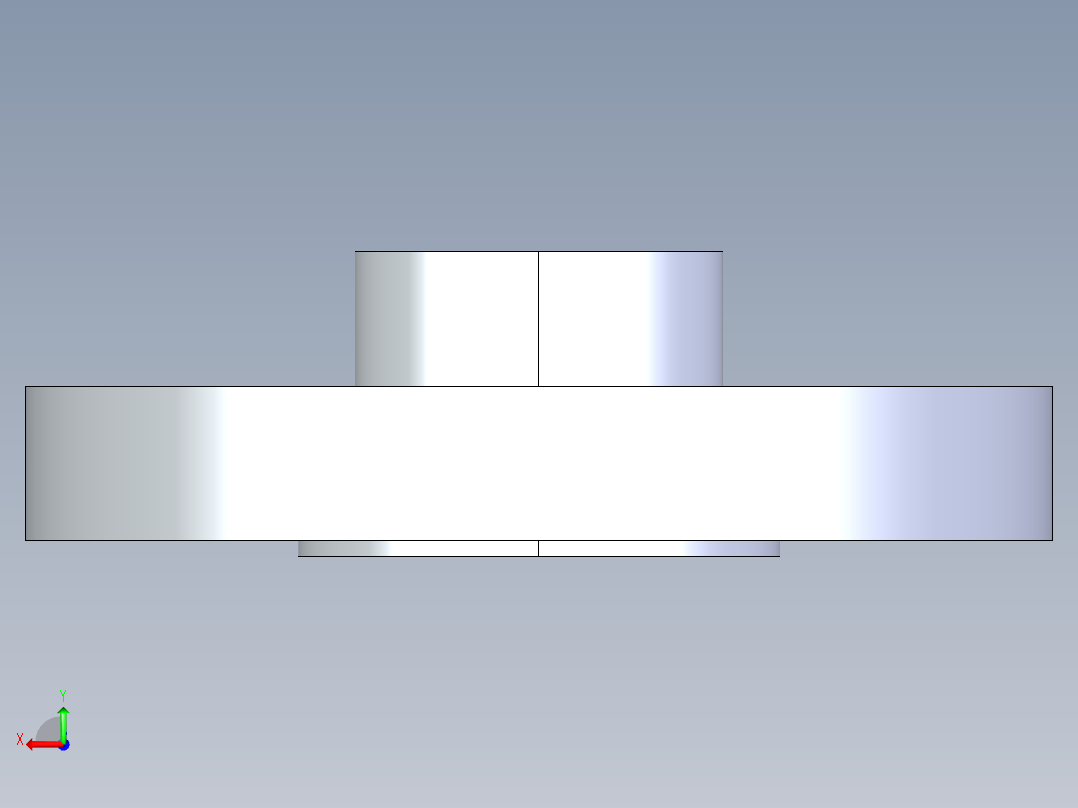 聚氯乙烯配件26-Sch80_Flange Vanstone_SOC_854-007_0.75in后视图