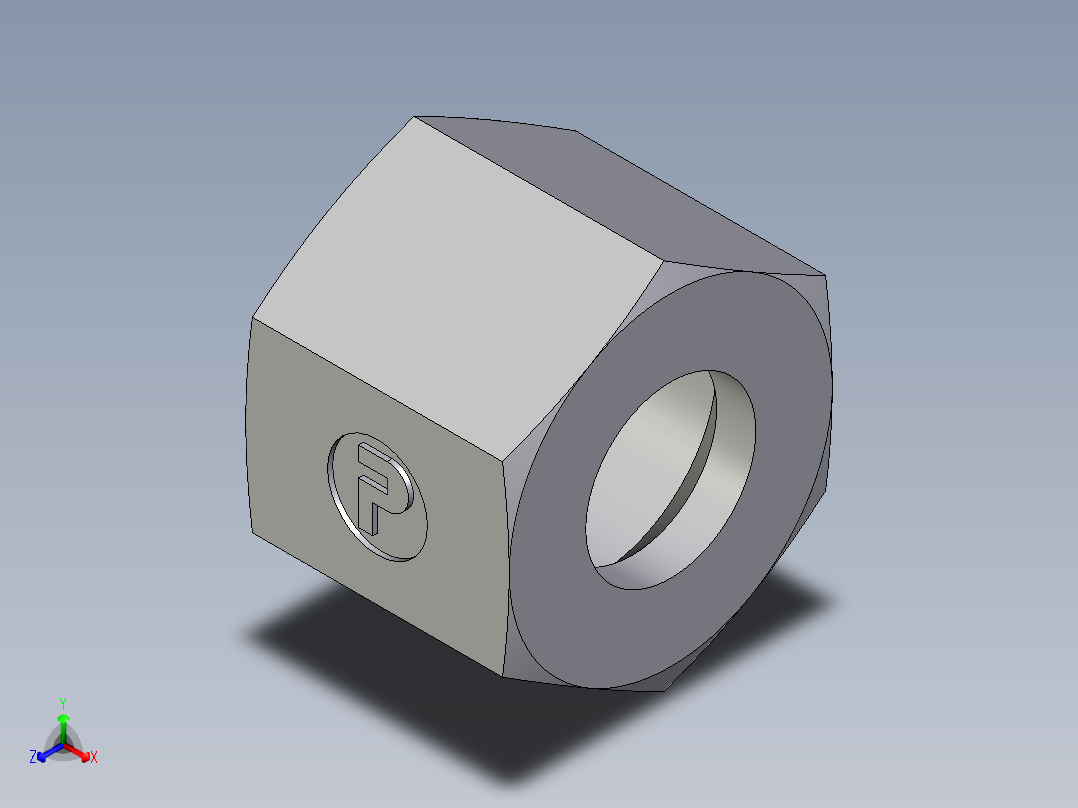 卡套式工业通用硬管接头EO_Nut_EO_24__Cone_end_M10LCFX主视图