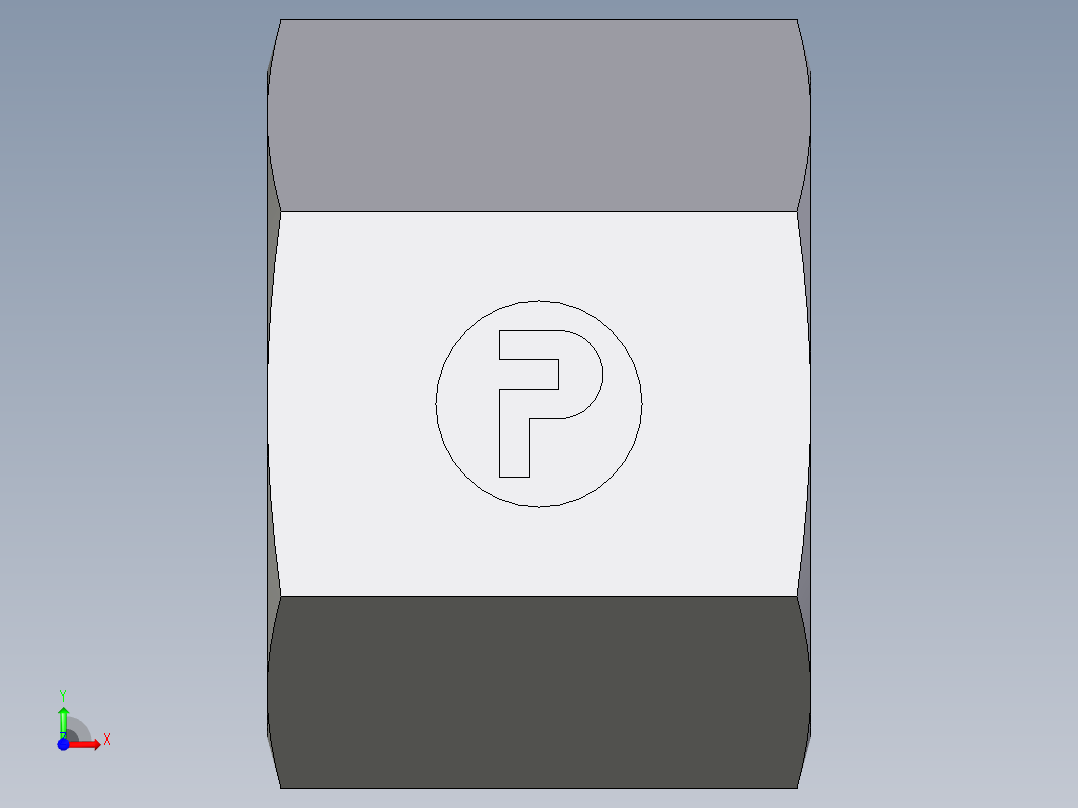 卡套式工业通用硬管接头EO_Nut_EO_24__Cone_end_M10LCFX前视图