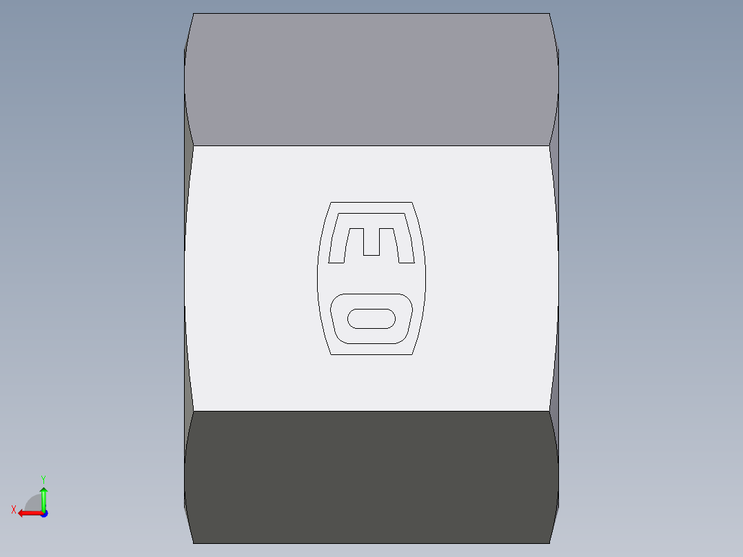 卡套式工业通用硬管接头EO_Nut_EO_24__Cone_end_M10LCFX后视图