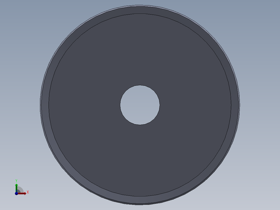 正时皮带轮--sw三维 3d模型设计图前视图