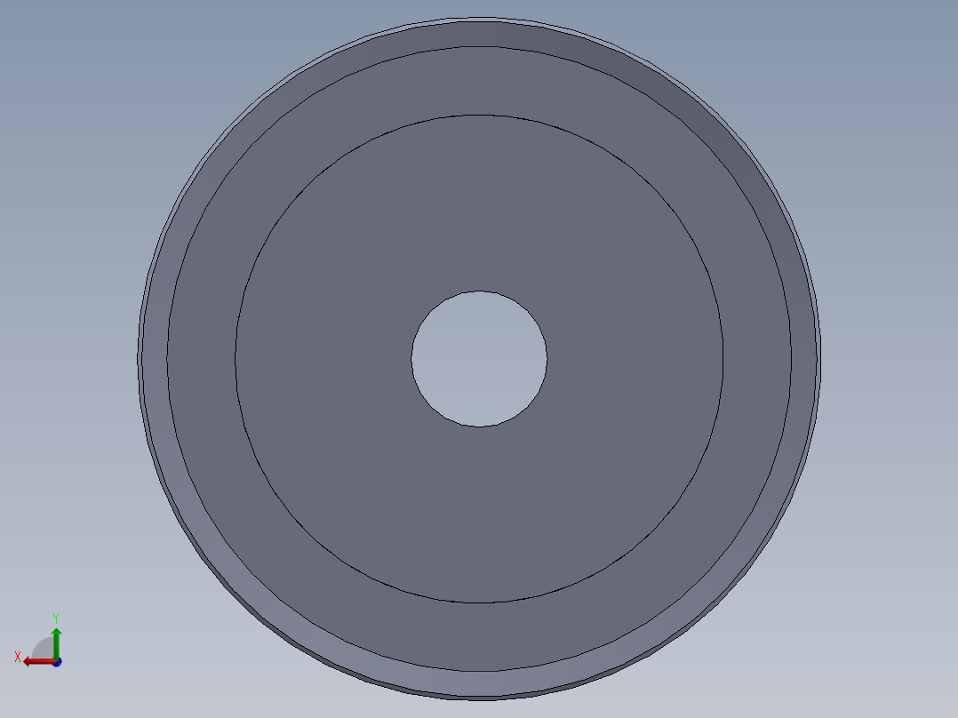 正时皮带轮--sw三维 3d模型设计图后视图