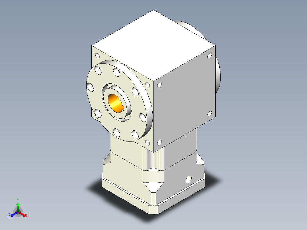 换向器50PW210双孔 PGH180-L1 38-180-215-M12.stp主视图