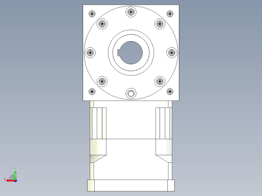 换向器50PW210双孔 PGH180-L1 38-180-215-M12.stp后视缩略图