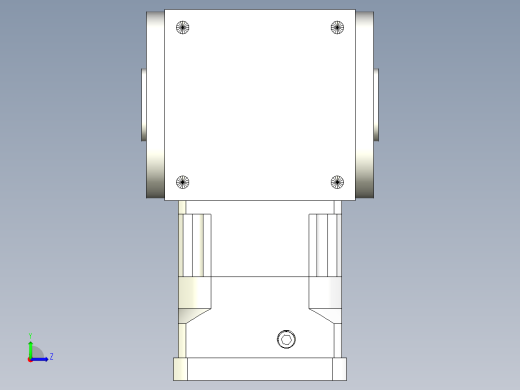 换向器50PW210双孔 PGH180-L1 38-180-215-M12.stp左视缩略图