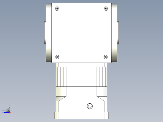 换向器50PW210双孔 PGH180-L1 38-180-215-M12.stp右视缩略图