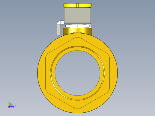 管道手动球阀-水管开关阀-手动阀门铜球阀DN40左视缩略图