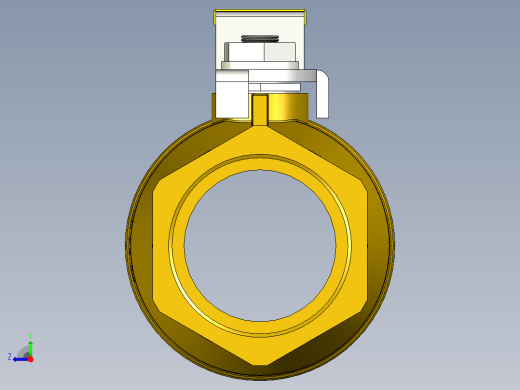 管道手动球阀-水管开关阀-手动阀门铜球阀DN40右视缩略图