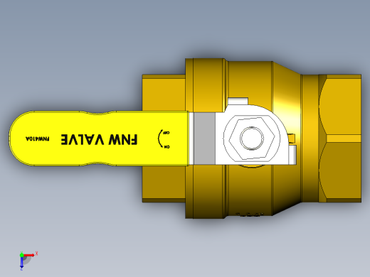 管道手动球阀-水管开关阀-手动阀门铜球阀DN40俯视缩略图