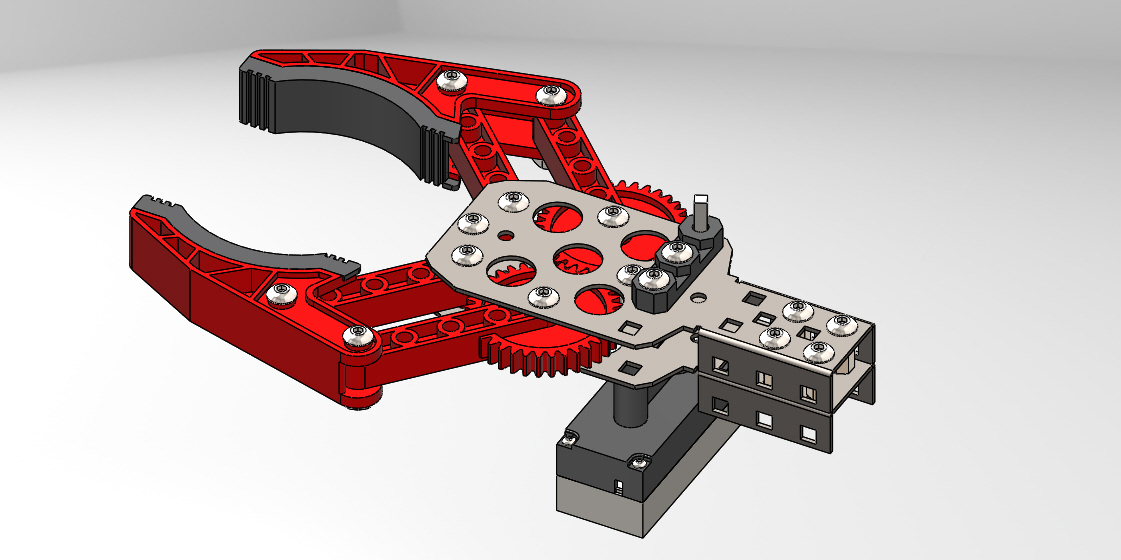 可以3D打印的机器人抓手末端执行器