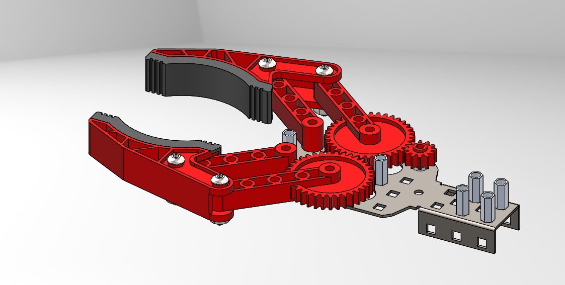 可以3D打印的机器人抓手末端执行器