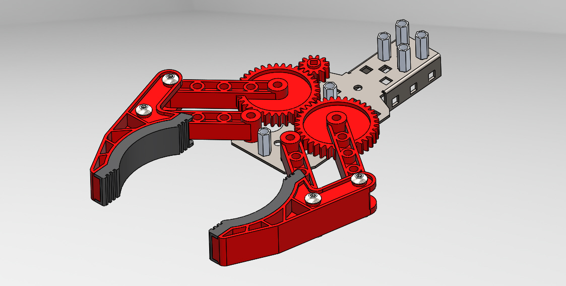 可以3D打印的机器人抓手末端执行器