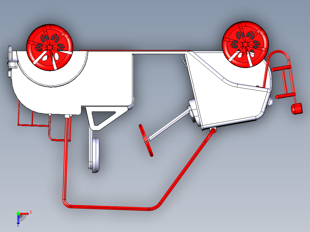 高尔夫车2俯视图