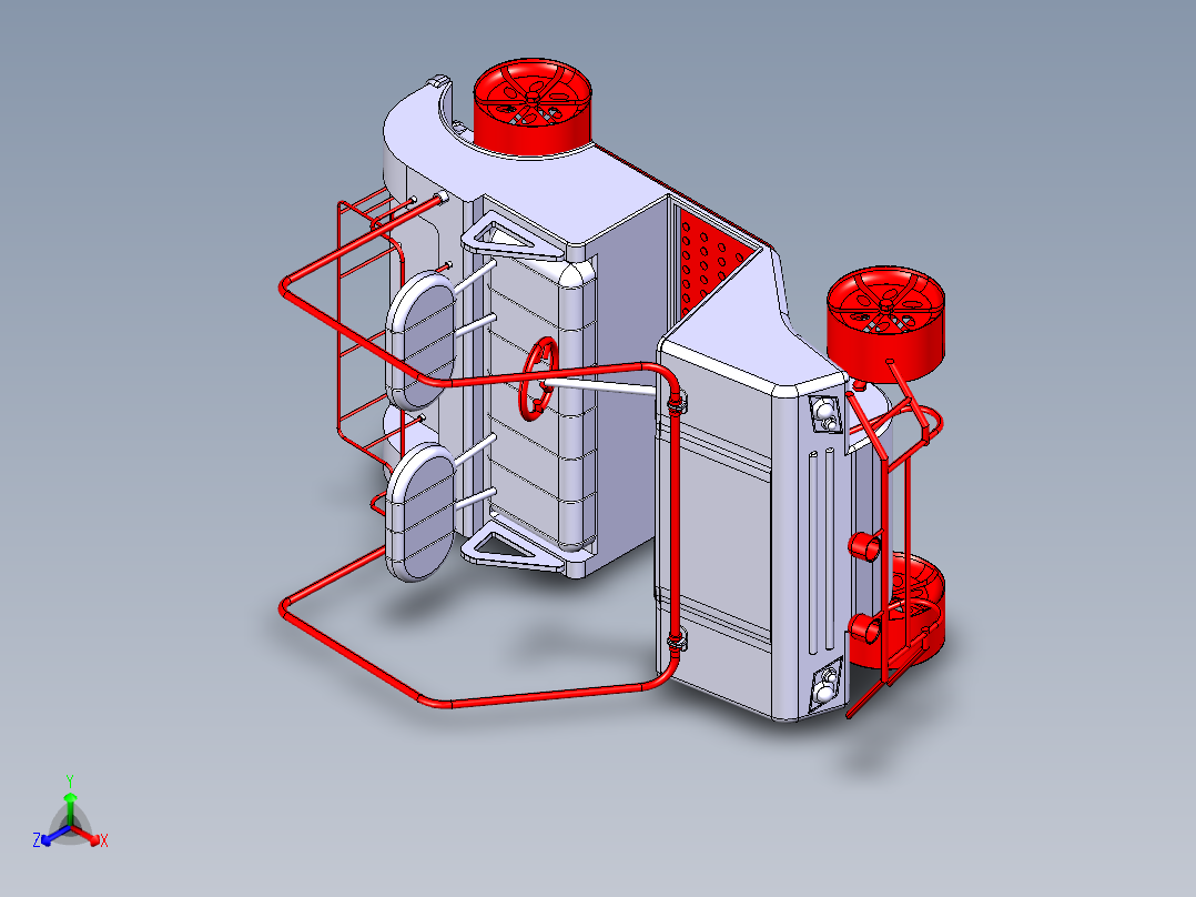 高尔夫车2正等轴测图