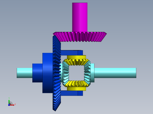 差速器齿轮前视缩略图