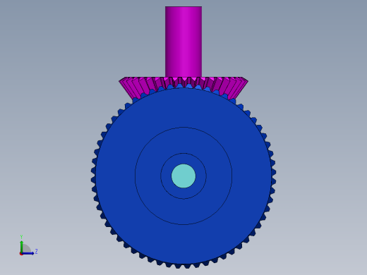 差速器齿轮左视缩略图