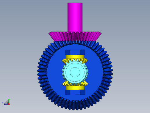 差速器齿轮右视缩略图