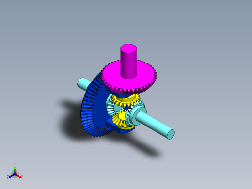 差速器齿轮正等轴测缩略图