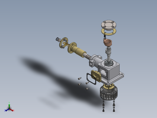 改型卧式柱塞泵三维SW模型