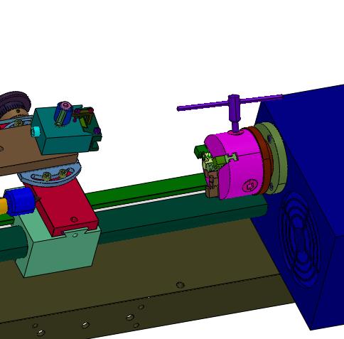 带刀架标手动普通卧式机床