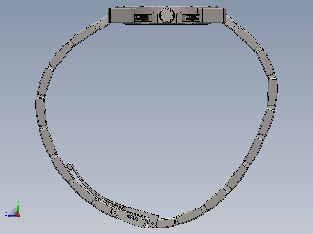 蒂索手表右视图