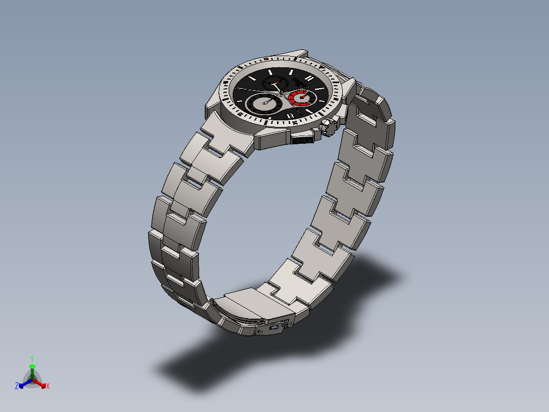 蒂索手表正等轴测图