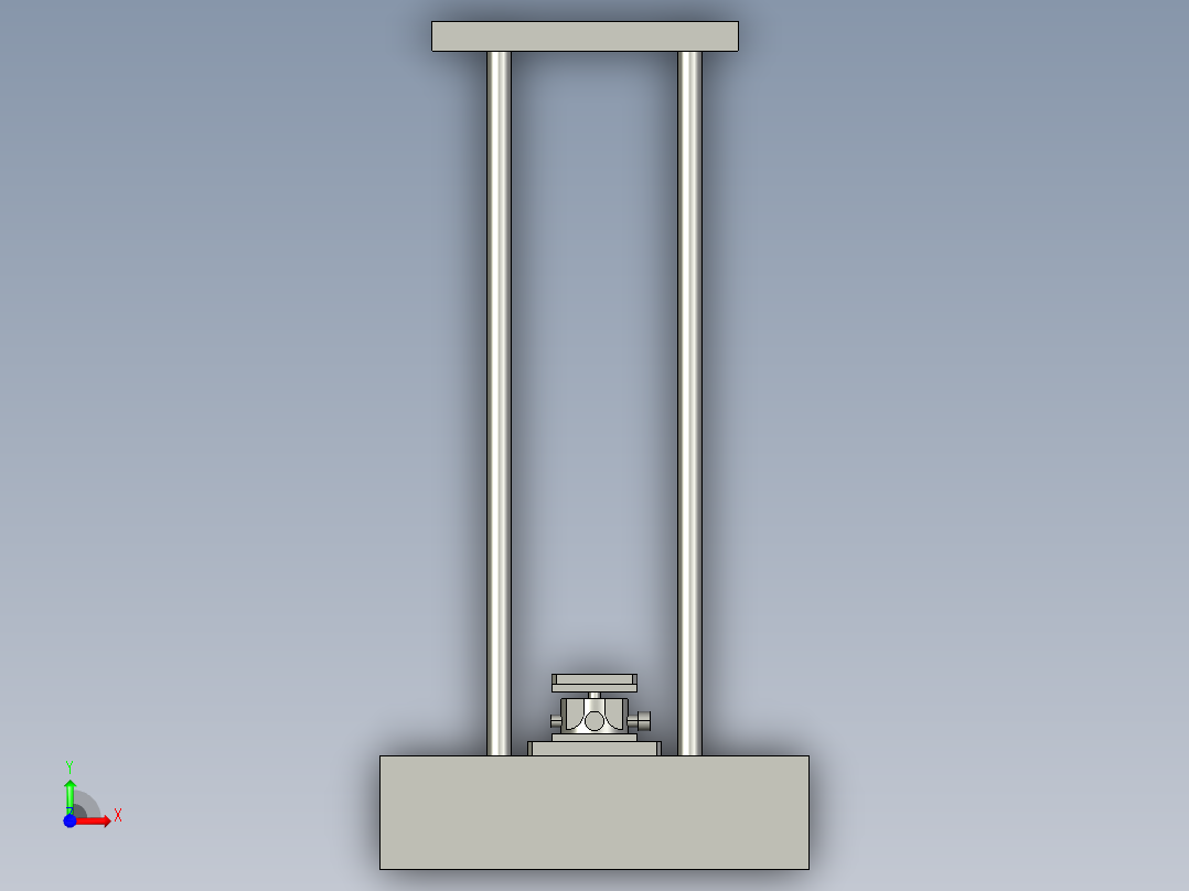 调倾斜平台前视图