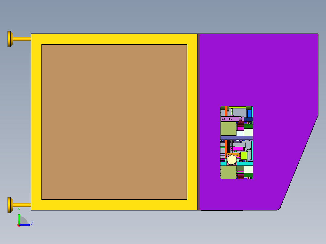 电路板飞针测试机左视图